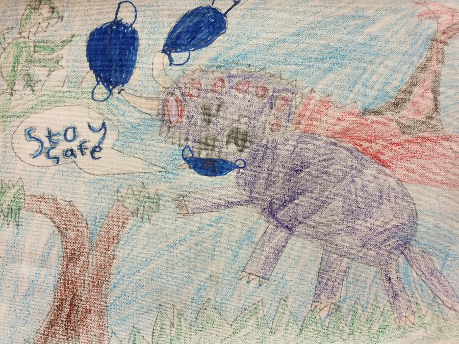 'Safety For Dinosaurs' by Aaron (7) from Cork