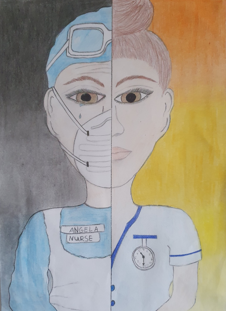 'Behind the mask' by Abbie (12) from Meath