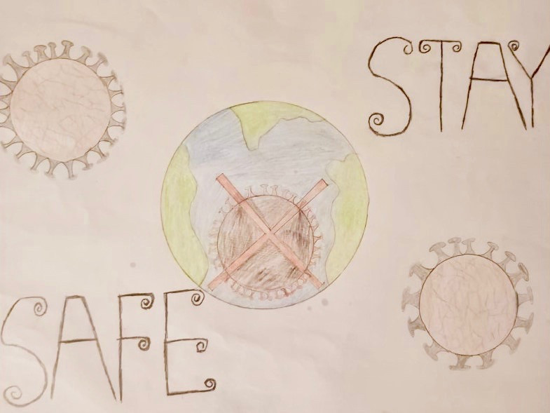 'Stay safe' by Adam (13) from Galway