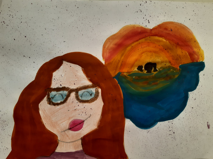 'Dreaming of swimming' by Áine (11) from Dublin