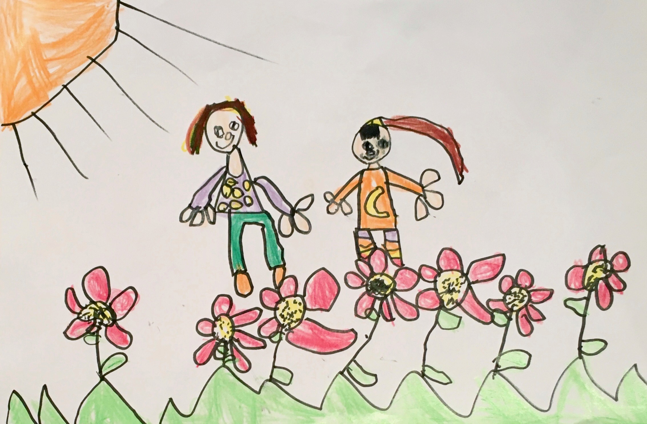 'Mommy and Me in Summertime' by Alice (4) from Cork