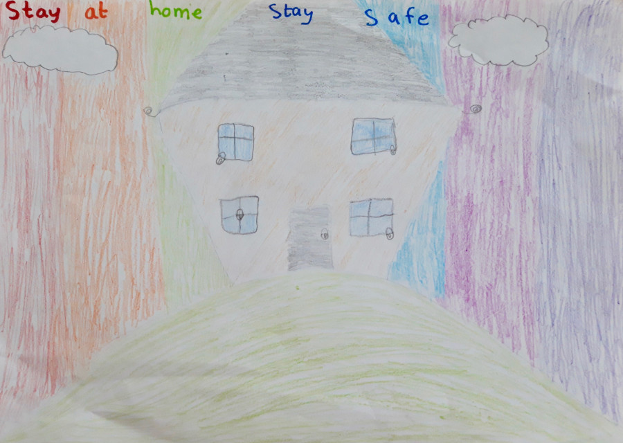 'Stay at Home, Stay Safe' by Amy (9) from Cork