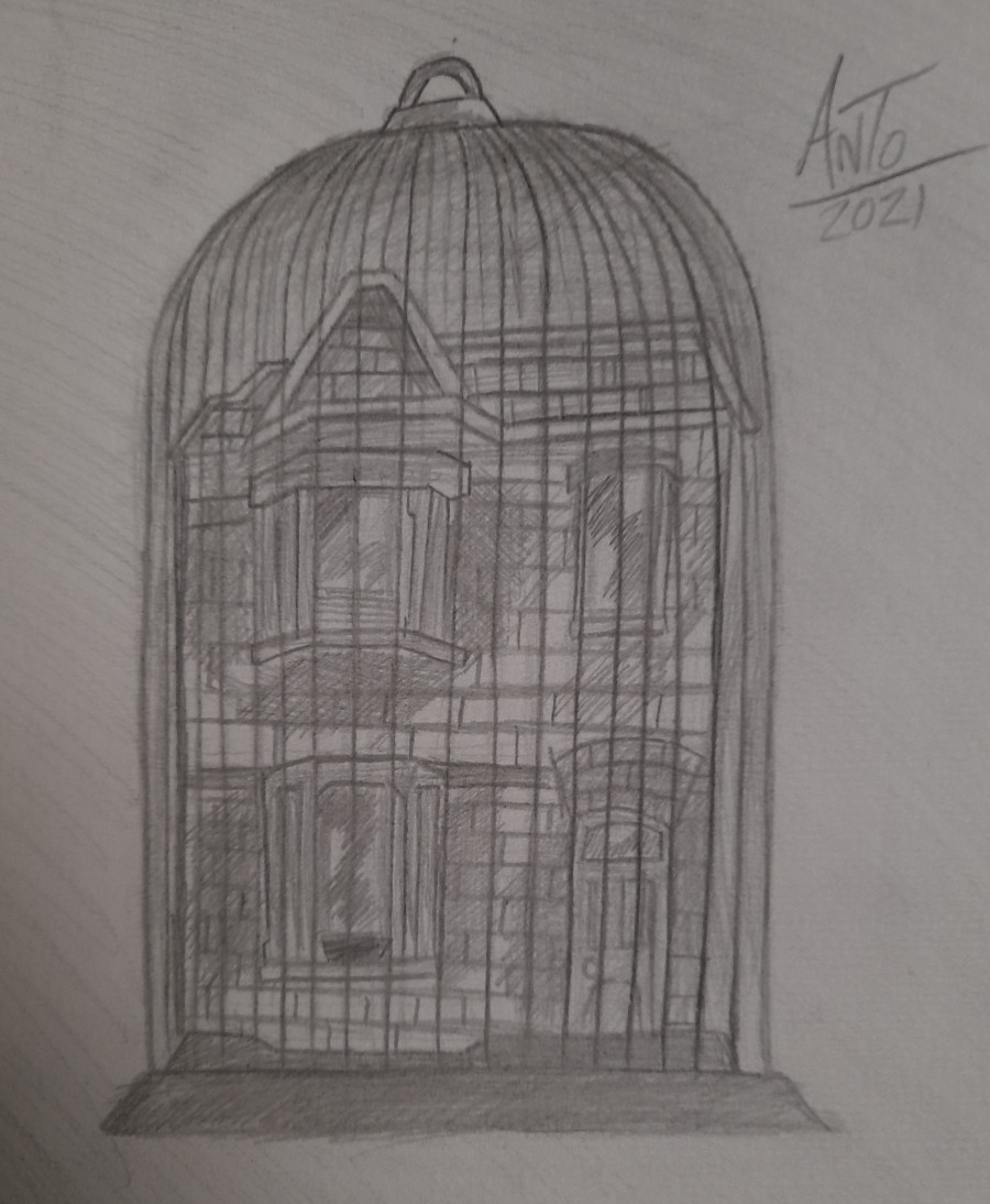 'Trapped in Lockdown' by Anthony (13) from Antrim
