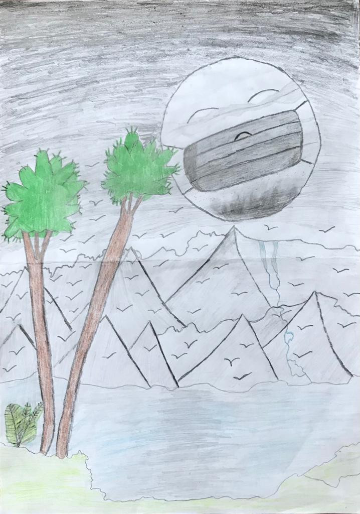 'COVID Moon' by Callum (12) from Limerick