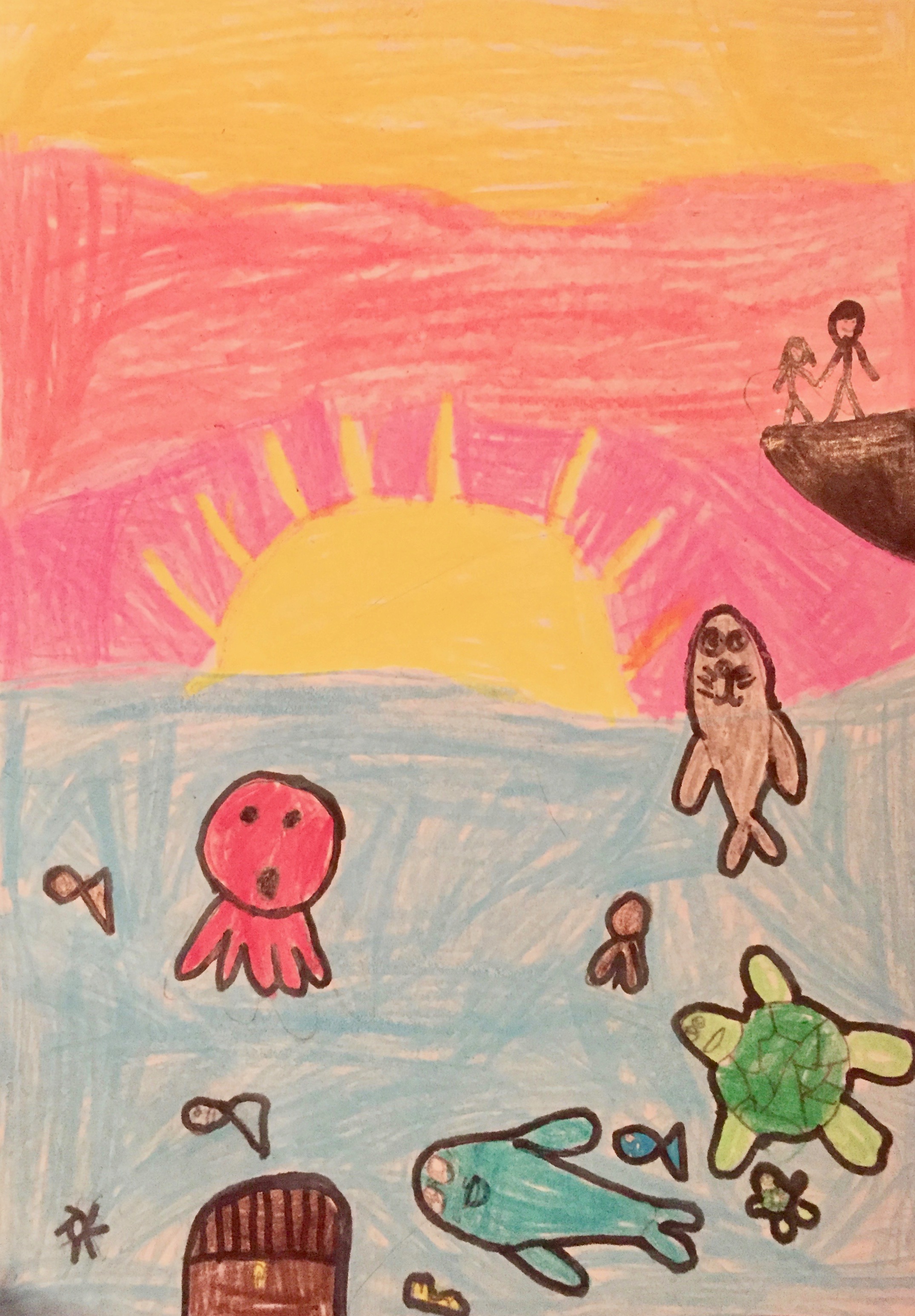 'The Animals of The Sea' by Cara (7) from Dublin