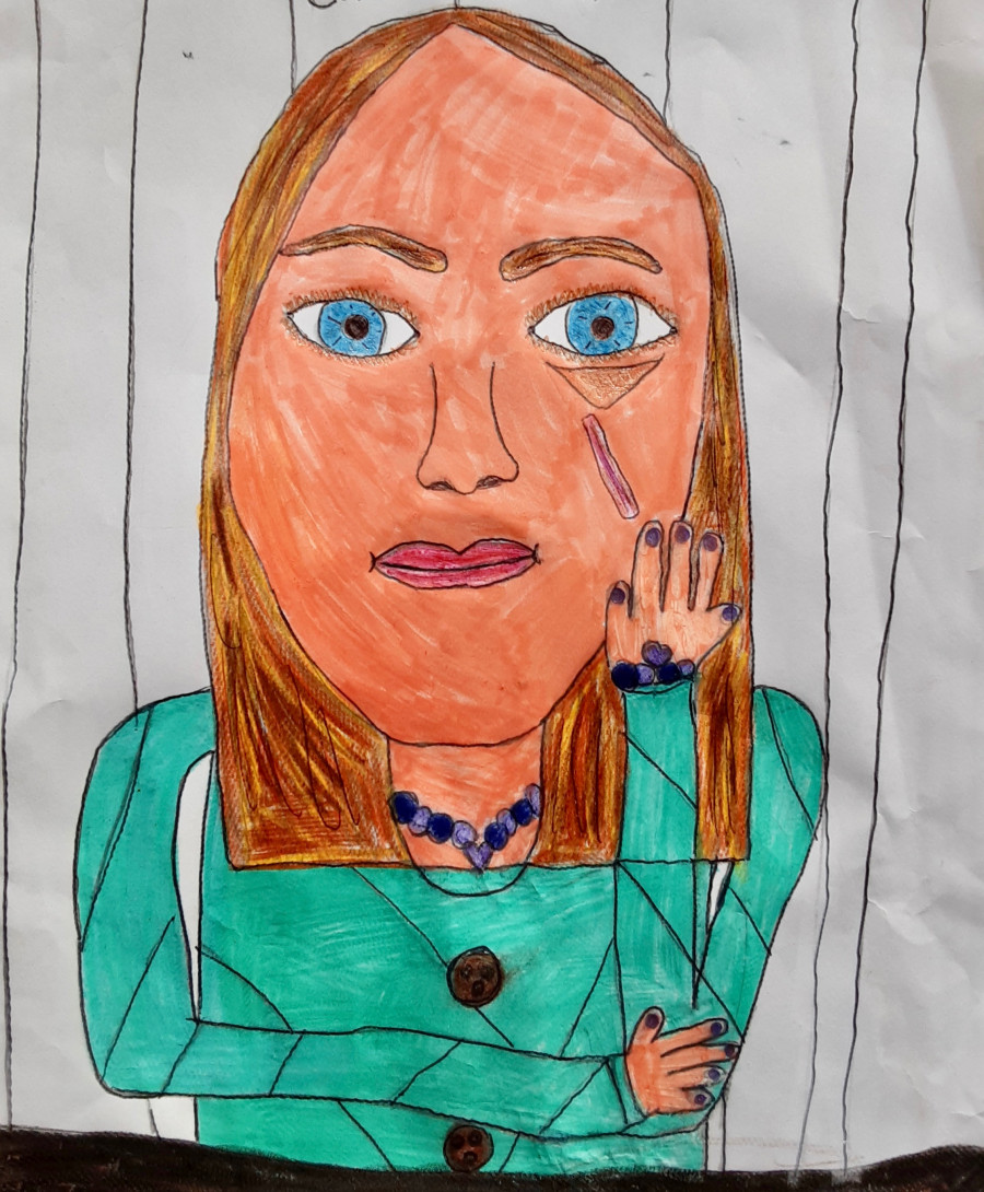 'A self portrait of me now' by Chloe (10) from Cork