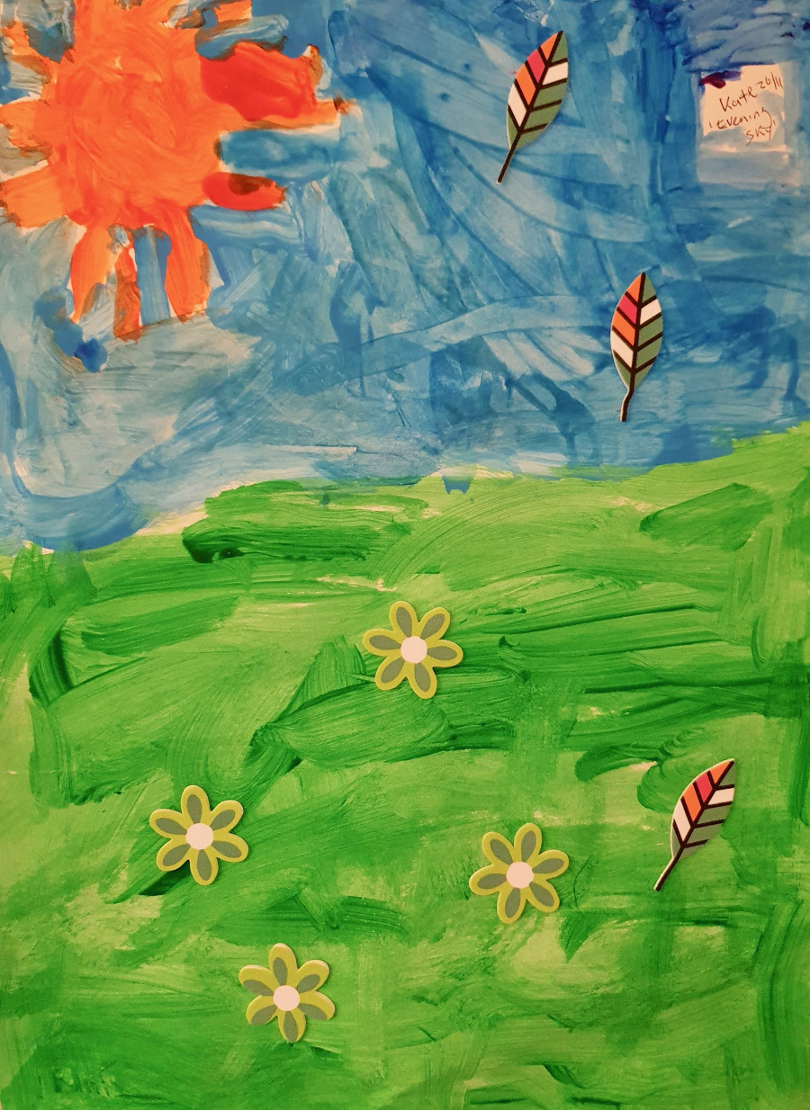 'Evening sky' by Claire (4) from Cork