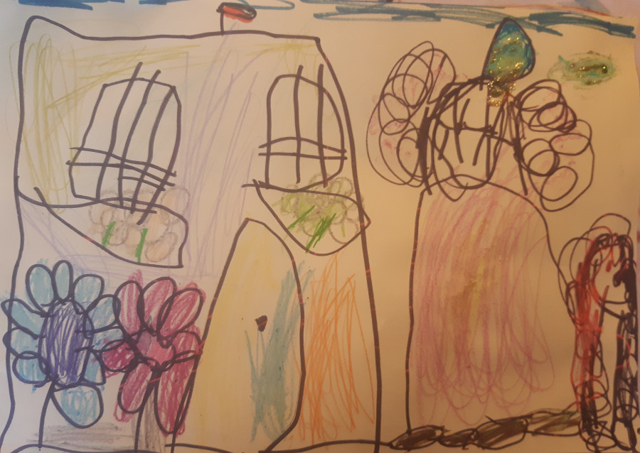 'A queen's castle' by Clara (4) from Wicklow