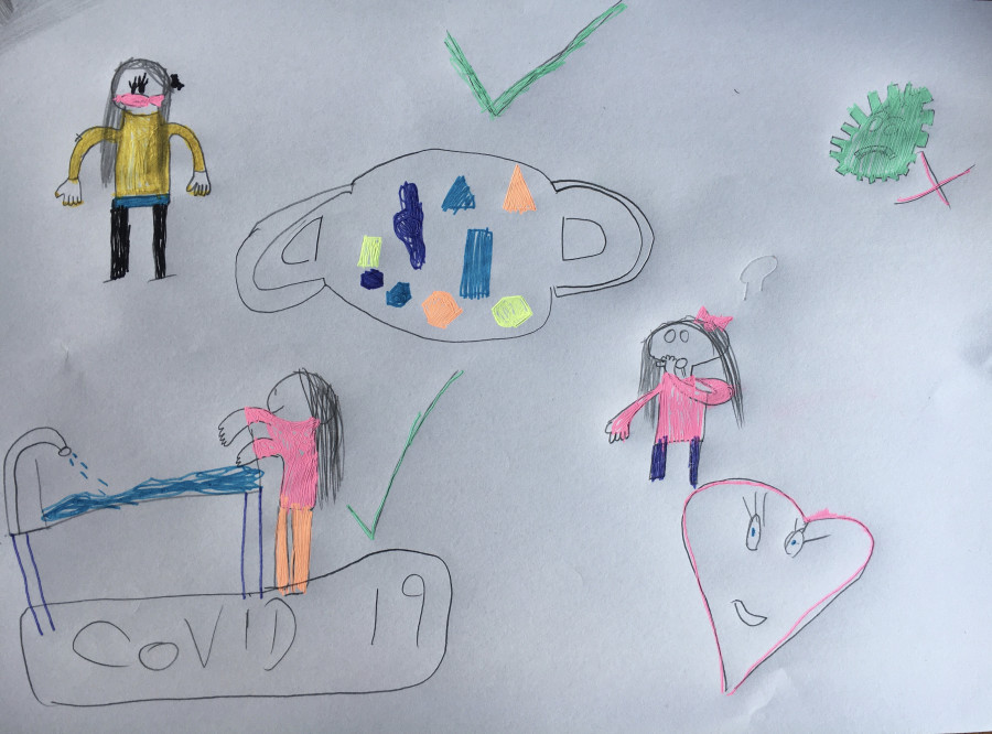'Staying Safe in Covid Times' by Daisy (7) from Kildare