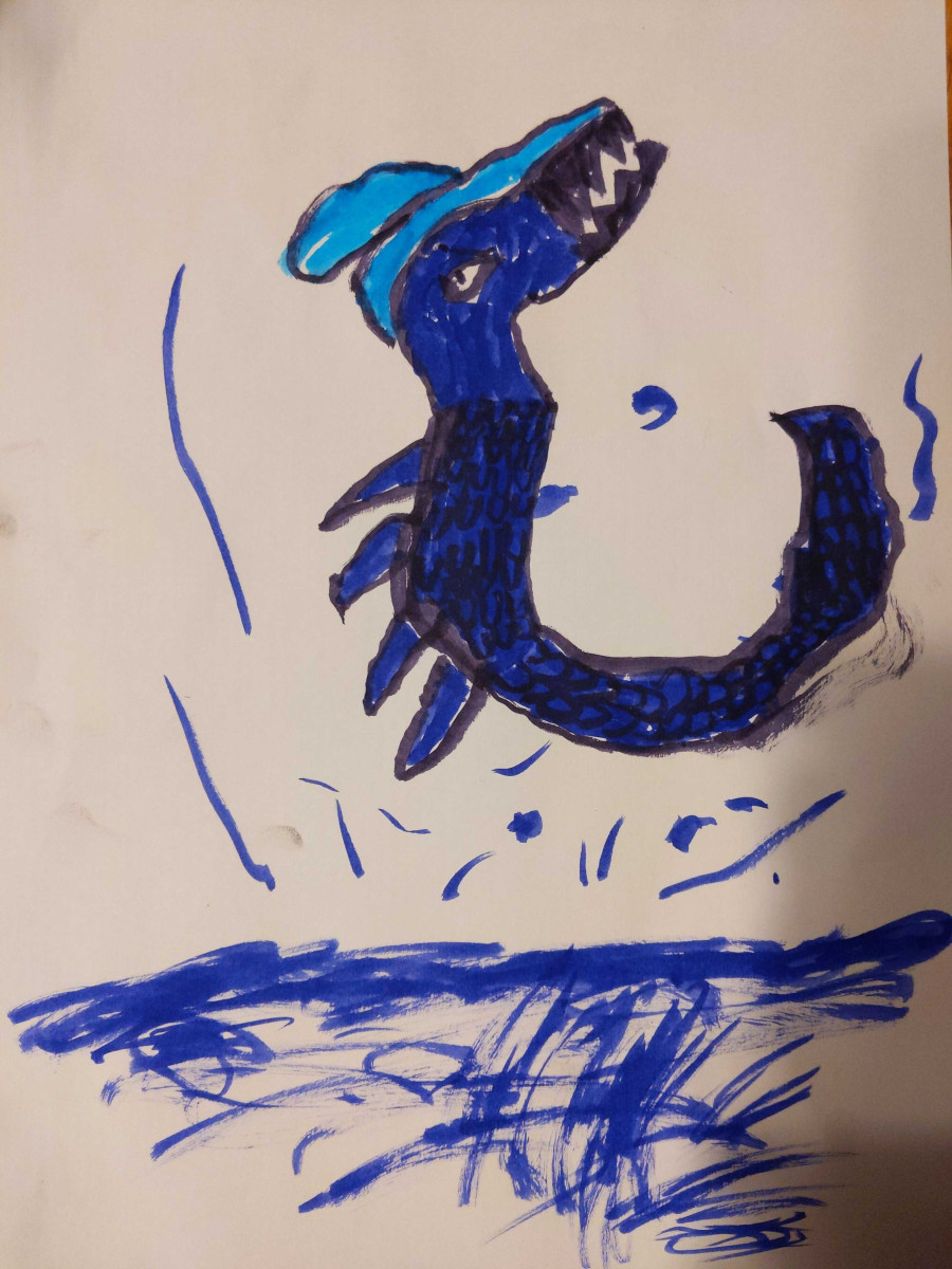 'The Sea Serpent' by Daniel (6) from Cork