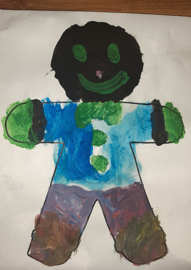 'My cool gingerbread man' by Daniel (3) from Galway