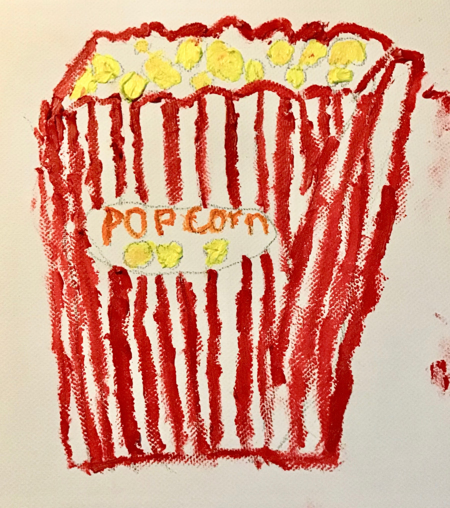 'Cinema Popcorn' by Dora (7) from Cork