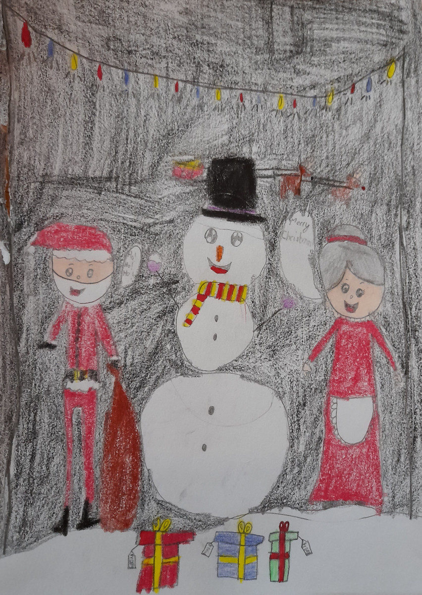 'Frosty's Merry Christmas' by Éabha (9) from Offaly