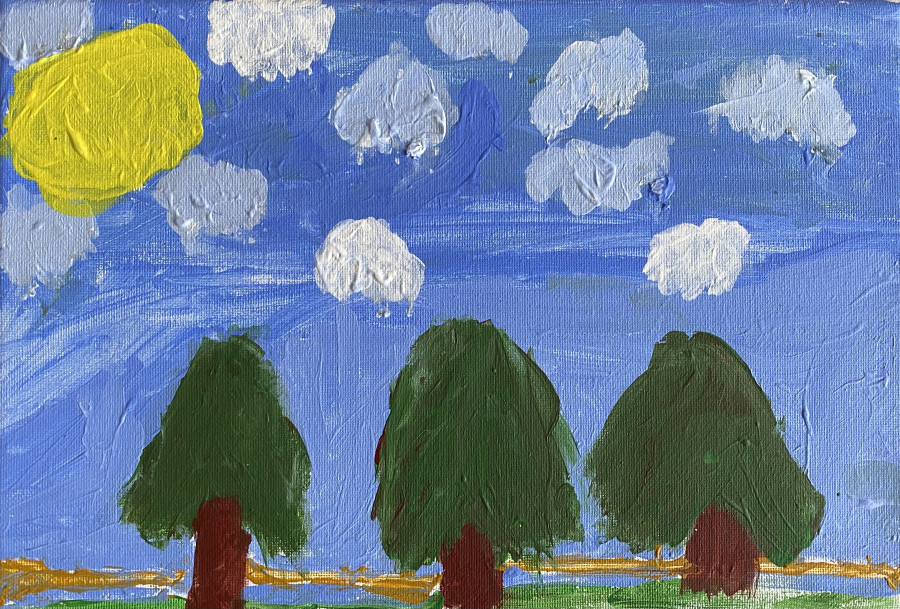 'Cloudy Forest' by Eavan (9) from Meath