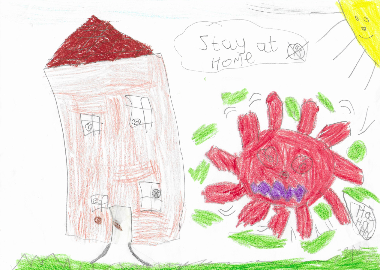 'Stay At Home' by Eimear (6) from Clare