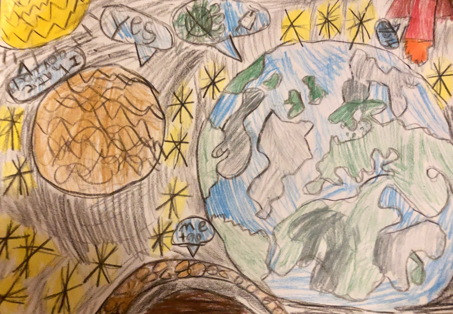 'The earth' by Elle (7) from Waterford