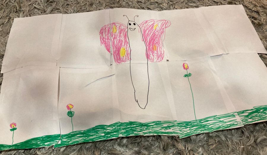 'Butterfly garden' by Emily (7) from Wexford