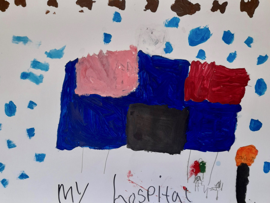 'My covid hospital' by Emma (7) from Laois