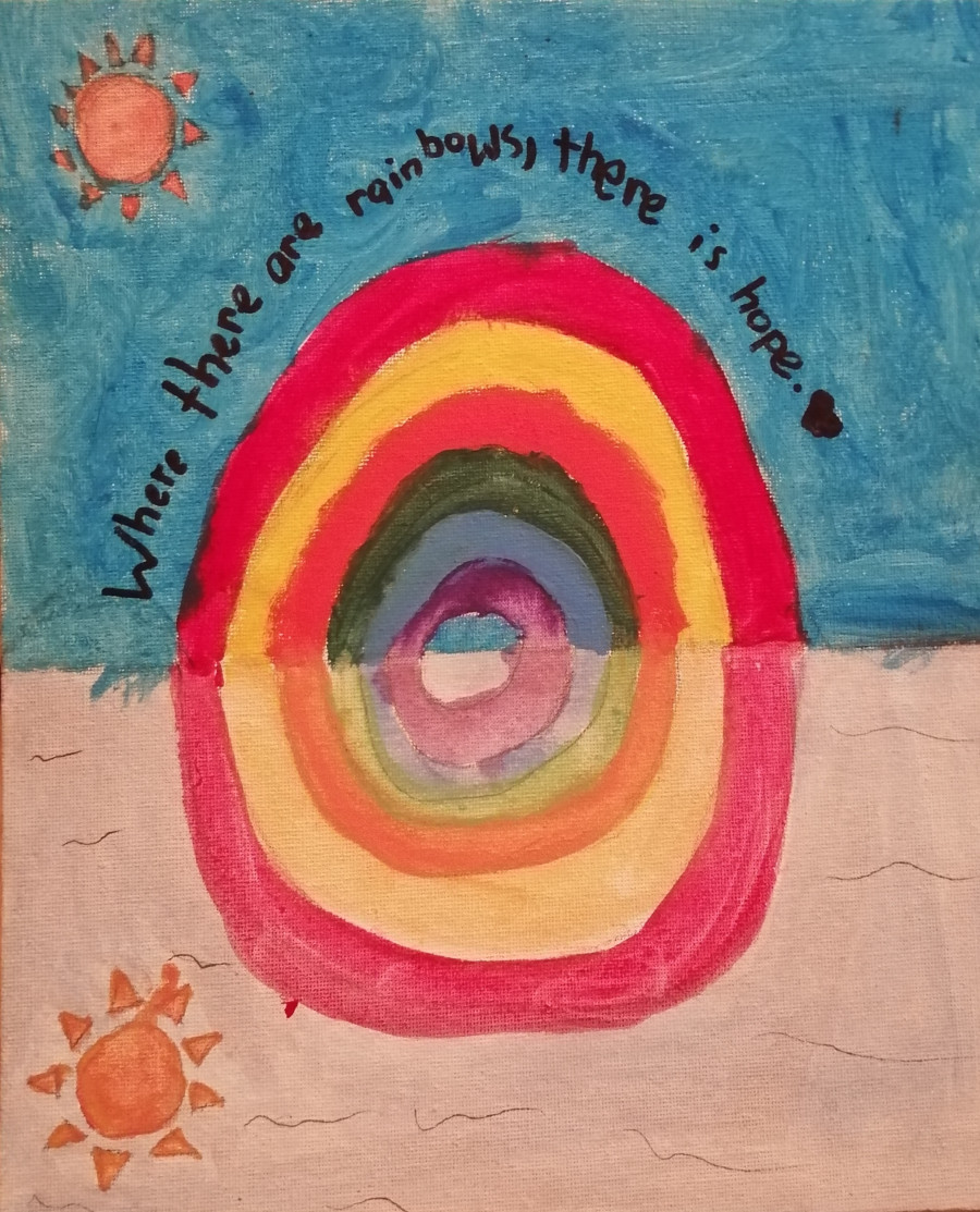 'Rainbow of Hope' by Emma (8) from Galway