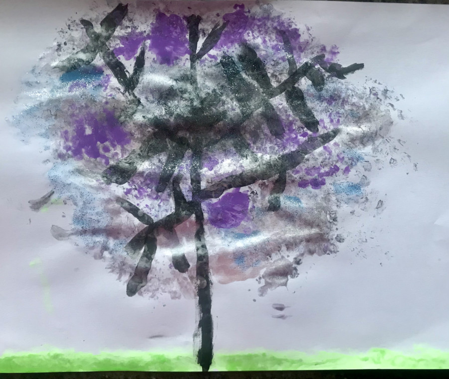 'Cherry Blossom Tree' by Emma (7) from Cork
