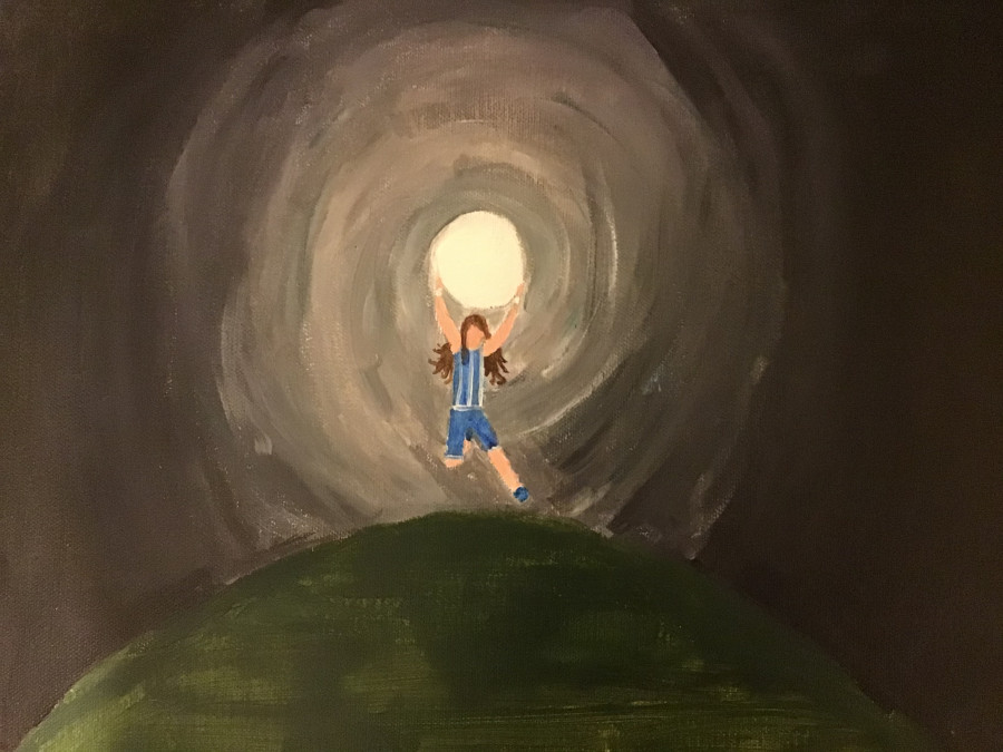 'Reaching for the Moon' by Emma (12) from Offaly