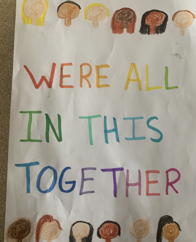 'We’re all in this together' by Erin (11) from Monaghan