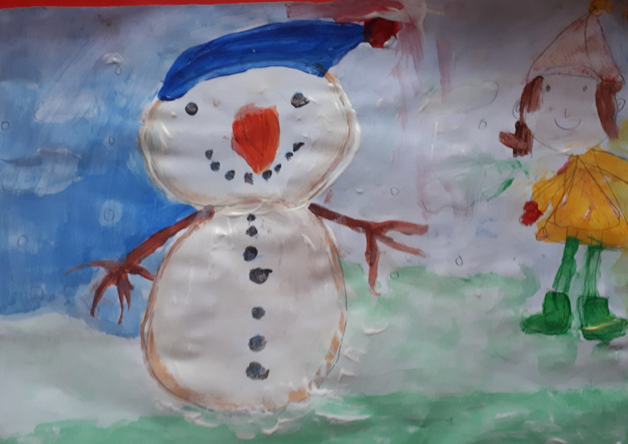 'Snowy Day' by Eva (6) from Galway