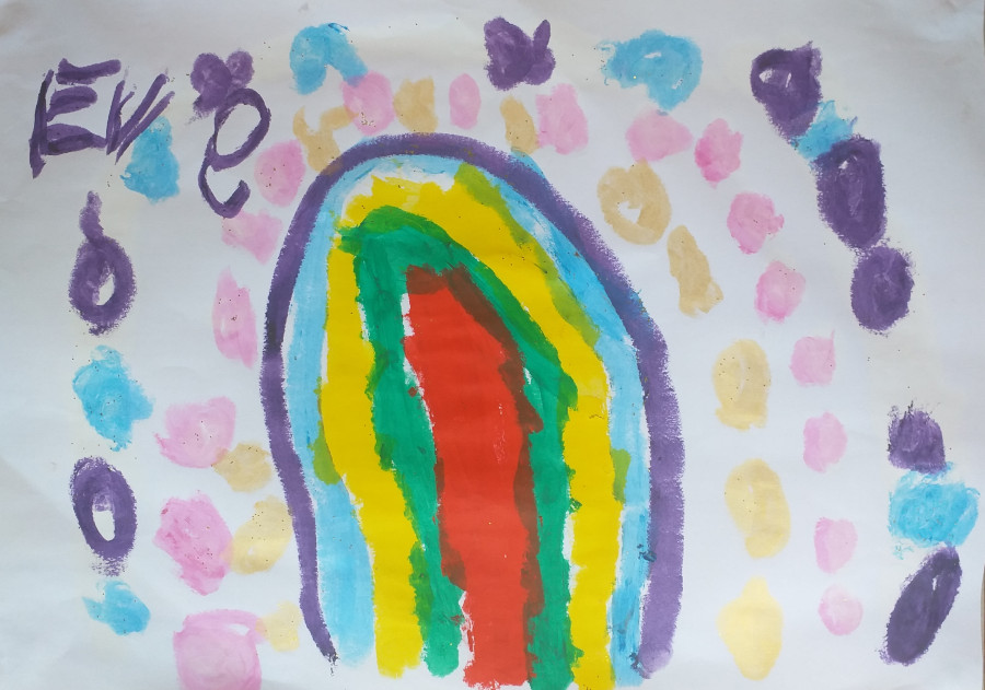 'Rainbows and lights' by Eva (4) from Monaghan
