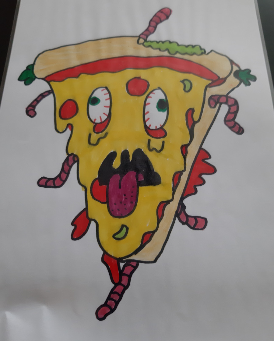 'Zombie pizza' by Evan (9) from Offaly
