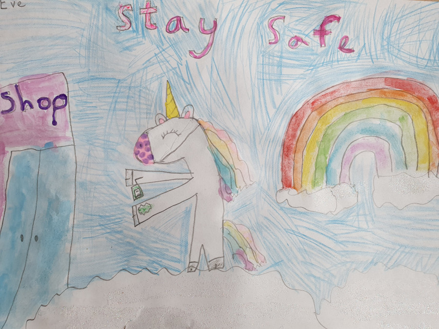 'Stay safe' by Eve (7) from Meath