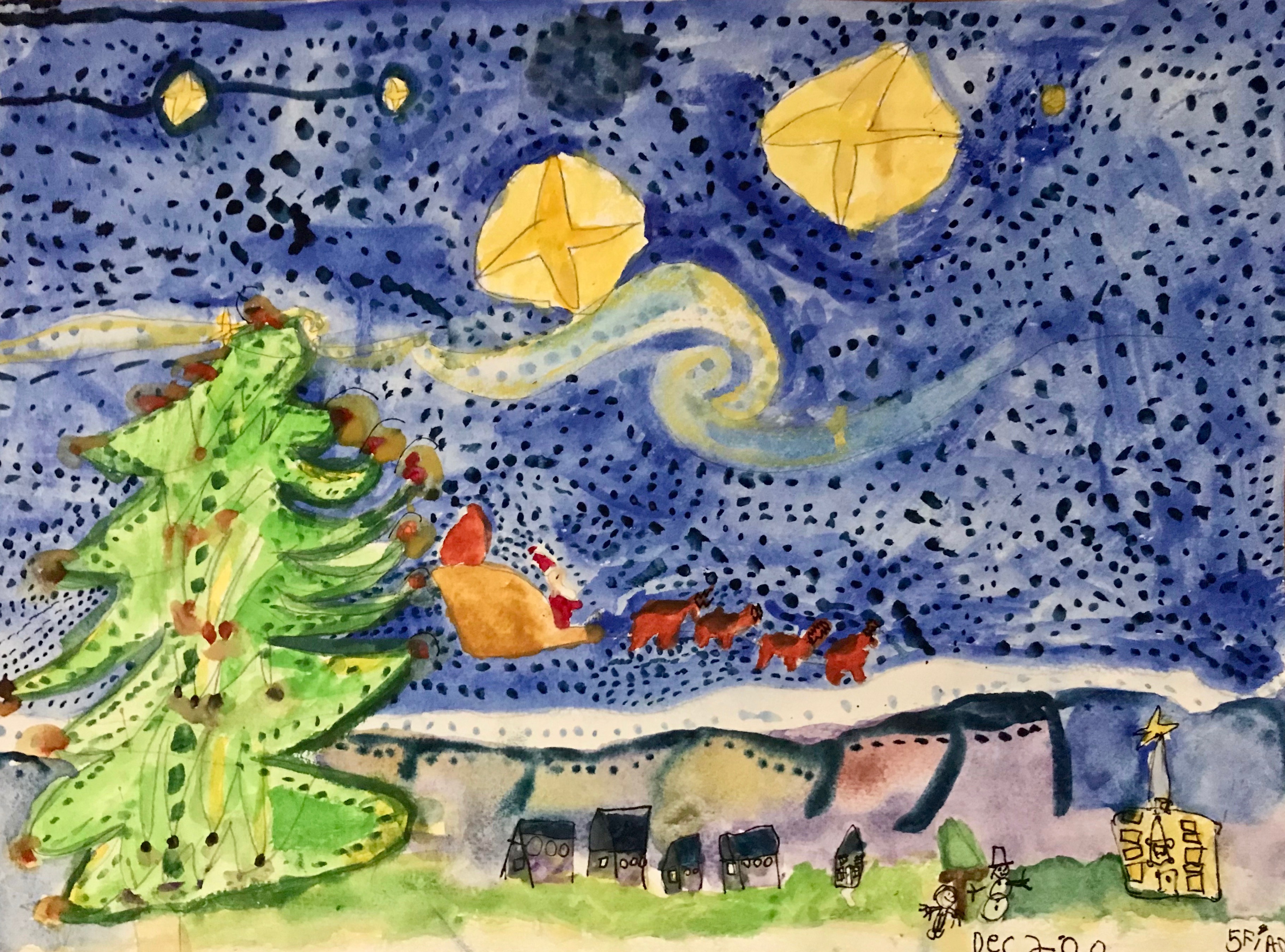 'Santa over Araglen' by Fiadh (5) from Cork