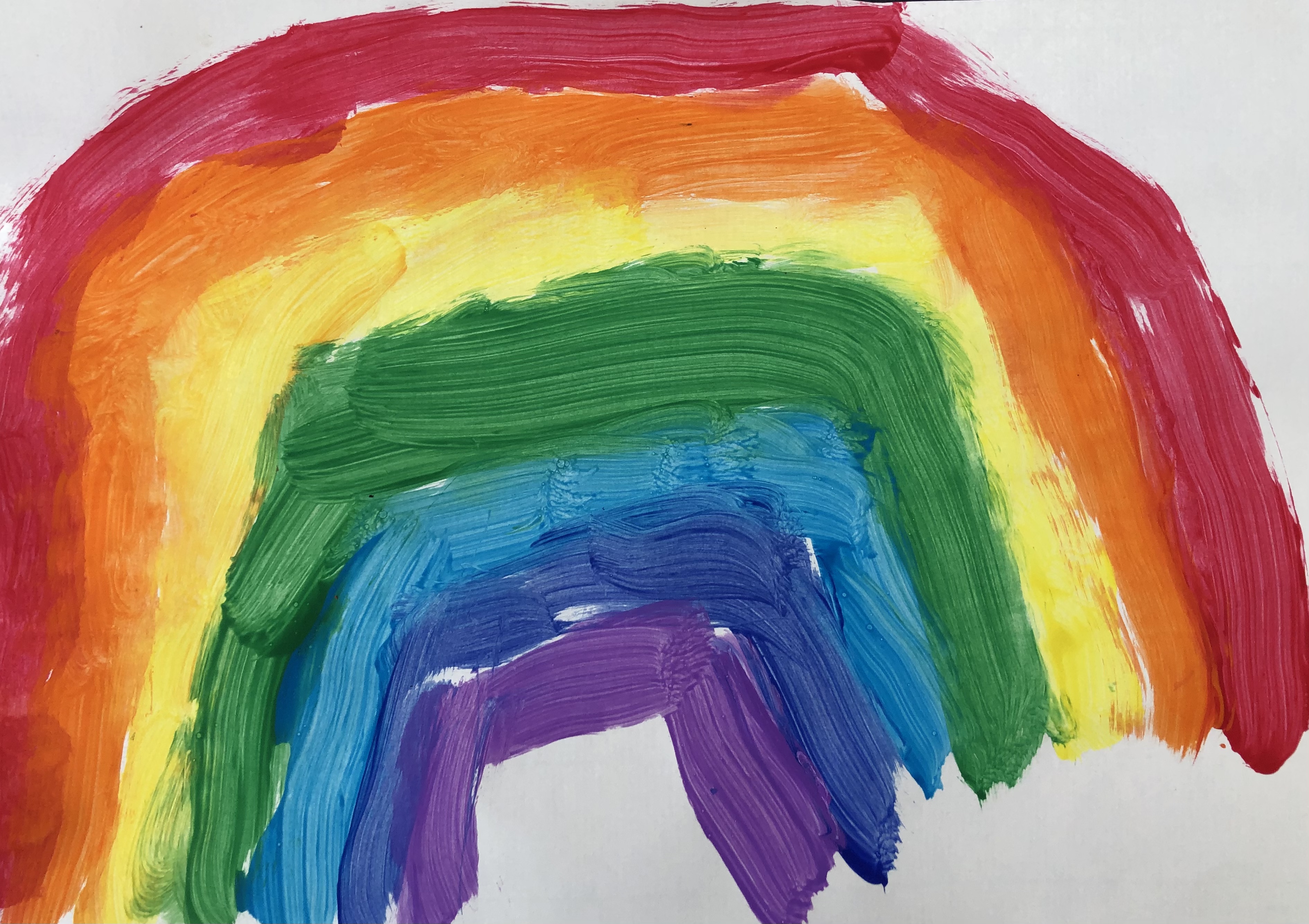 'I love rainbows' by Hugo (4) from Dublin