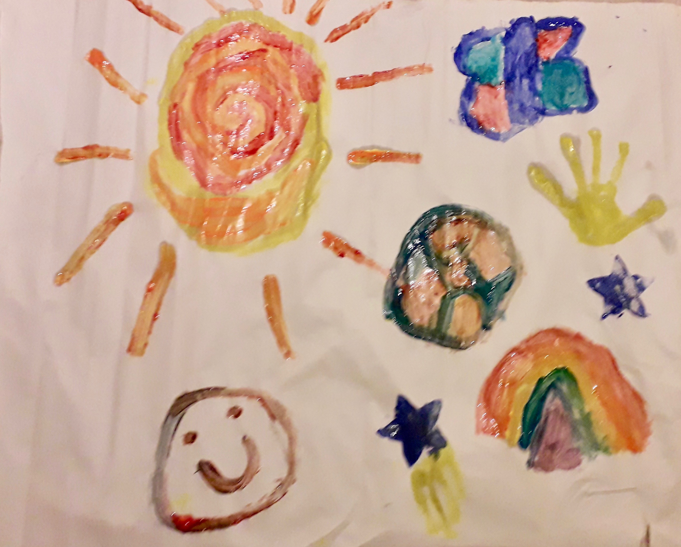 'My colourful world' by Isabel (6) from Westmeath