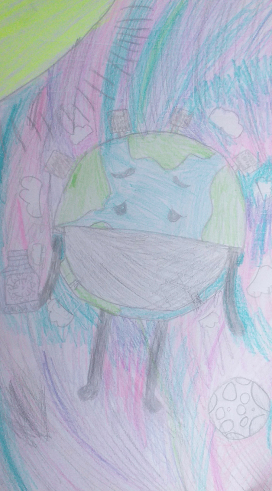'The World with a Mask' by Jack (10) from Cork