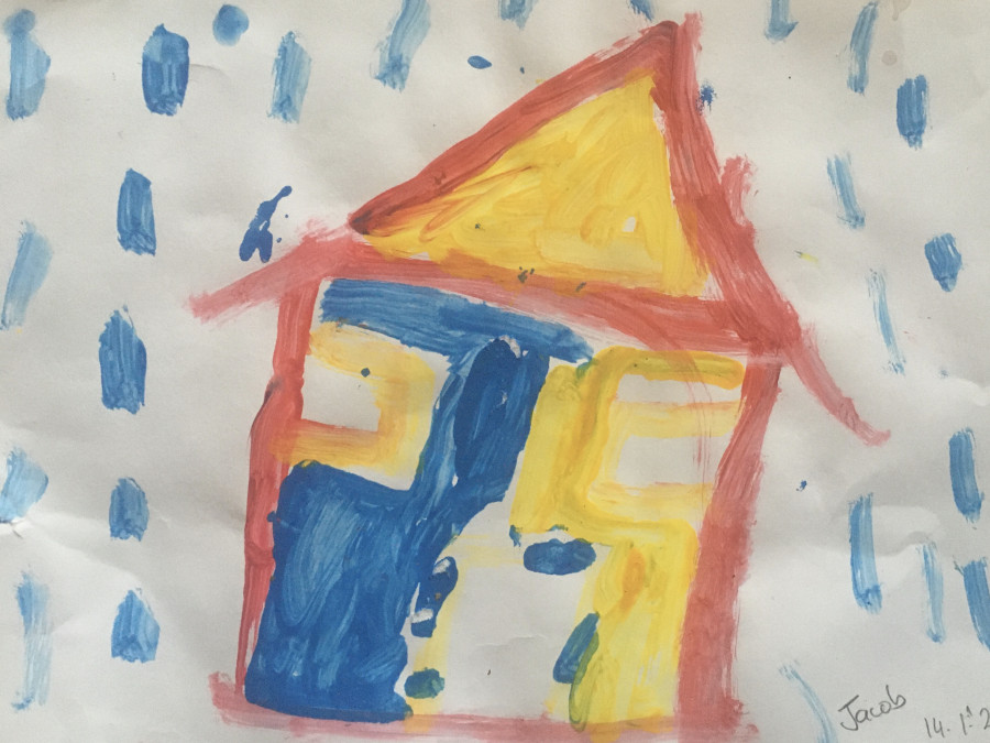 'Rainbow Home During Dark Days' by Jacob (7) from Limerick
