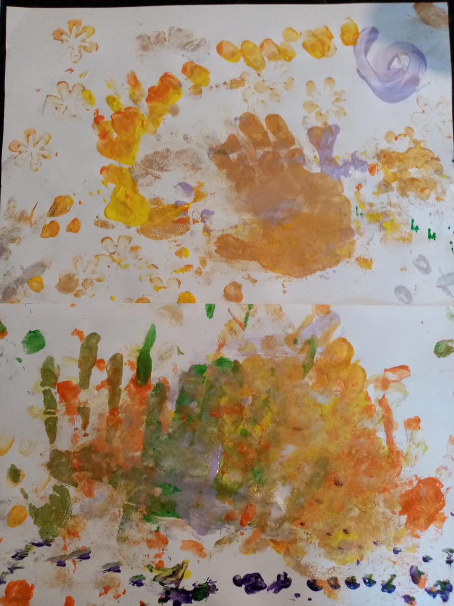 'Hand painting FUN!' by James (4) from Limerick