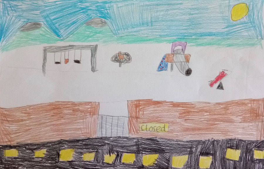 'Closed play ground' by Jane (9) from Limerick
