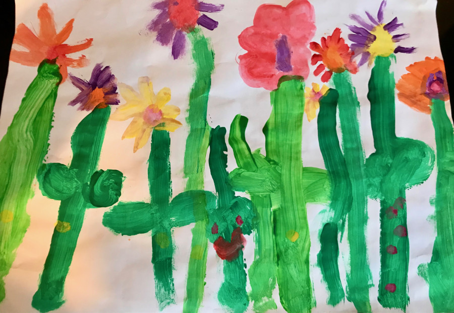 'Smiley Flowers' by Jess (6) from Cork