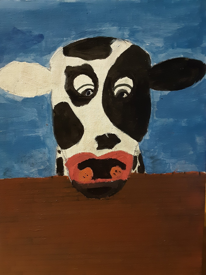 'NOSEY COW' by John (10) from Offaly