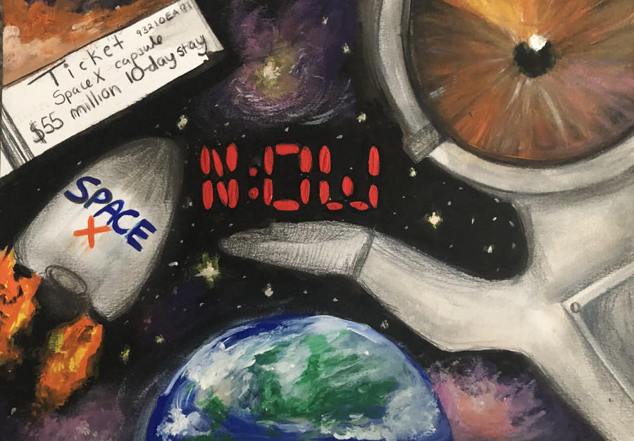 'Space Travel' by Julia (17) from Tipperary