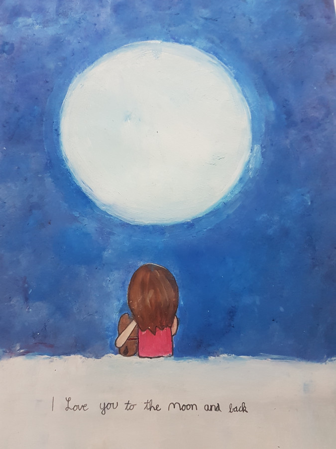 'I love you to the moon and back' by Katie (10) from Galway