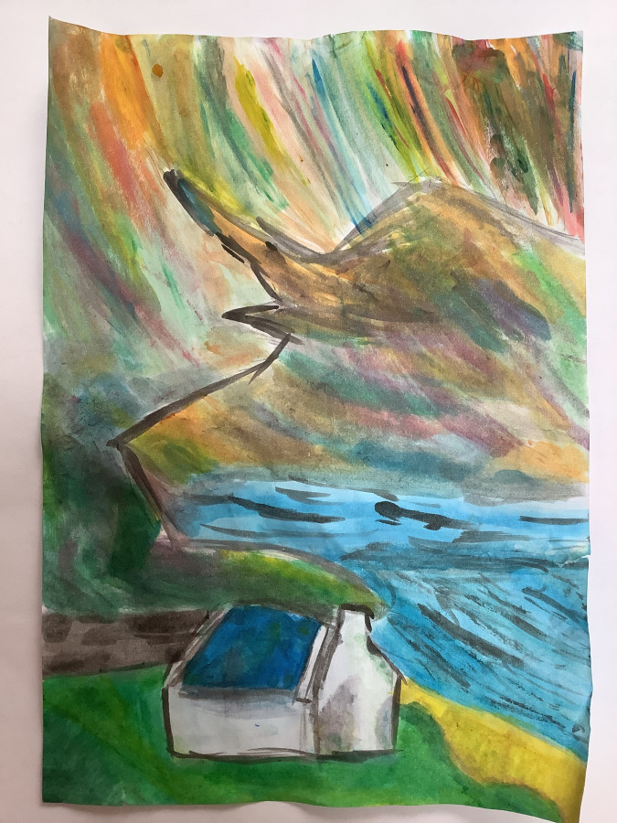 'Sea Cliff Cottage' by Laura (9) from Meath