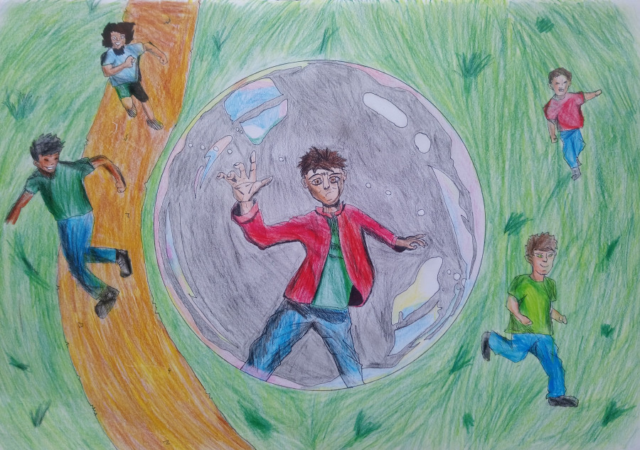 'Stuck in a bubble' by Liam (11) from Offaly