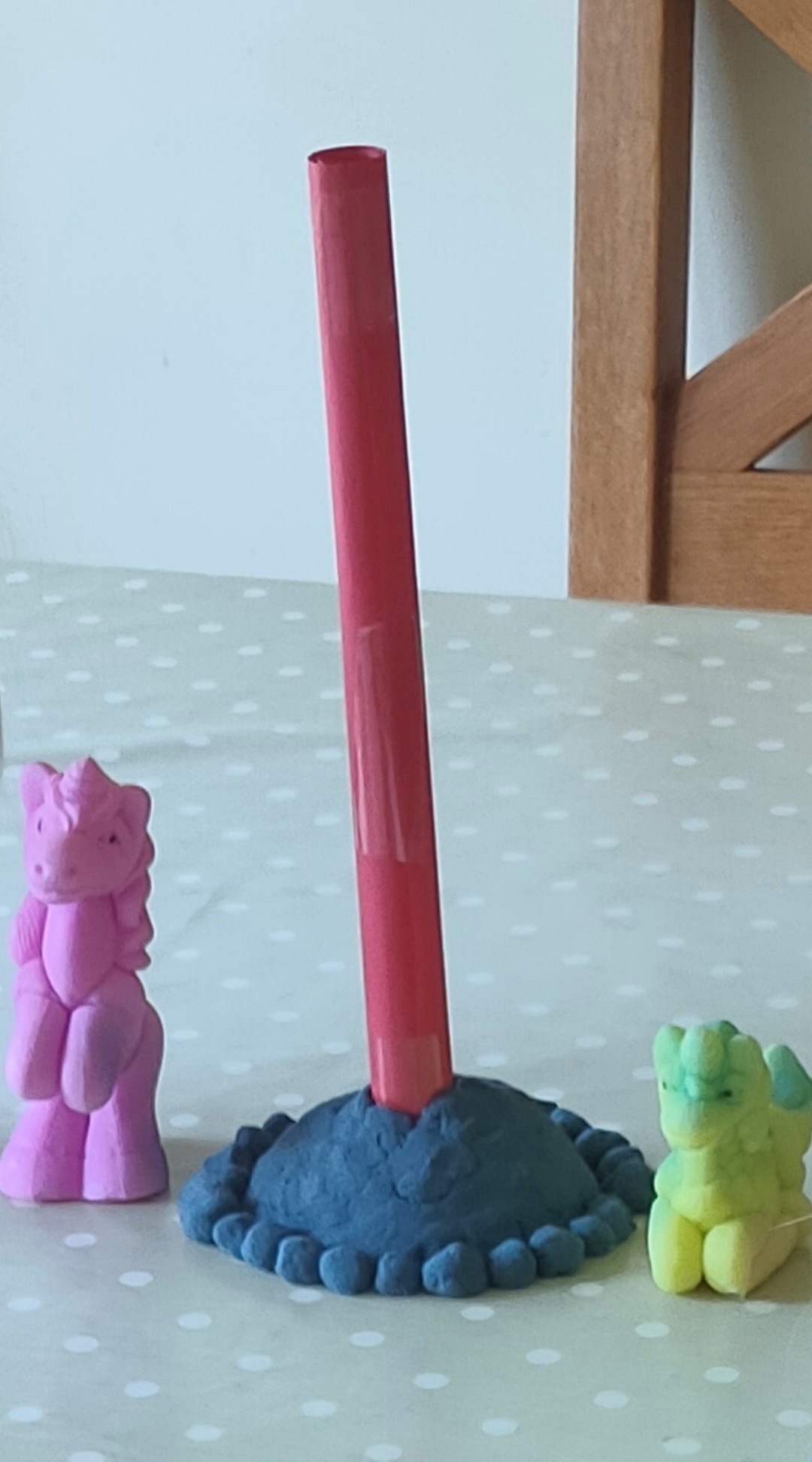 'Erupting volcano with pretty friends!' by Lily (5) from Cork