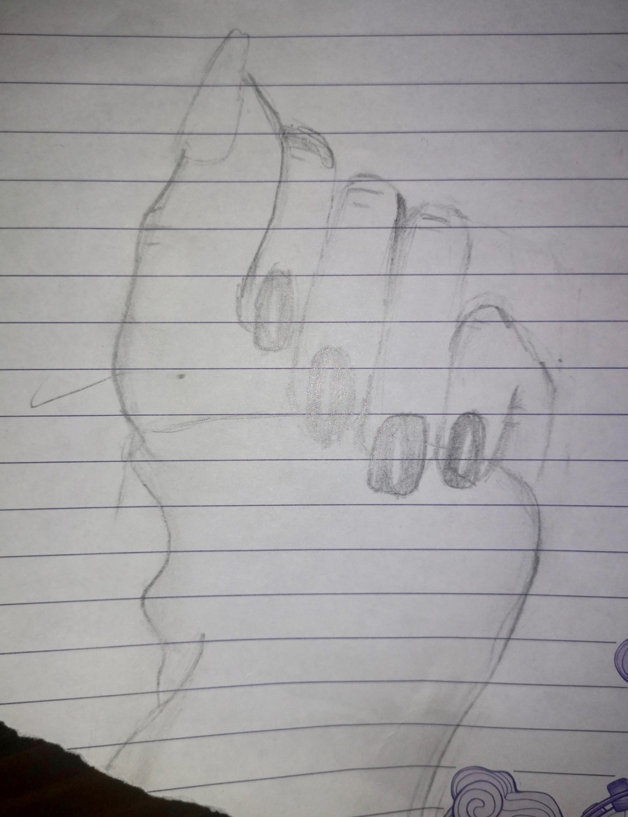 'The hand' by Lola (8) from Dublin