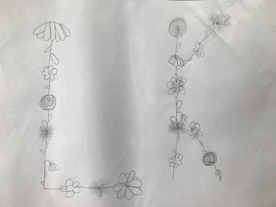 'My Name In Flowers' by Lucy (9) from Waterford