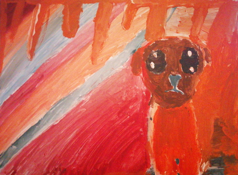 'Little doggy rainbow' by Mia (7) from Cork