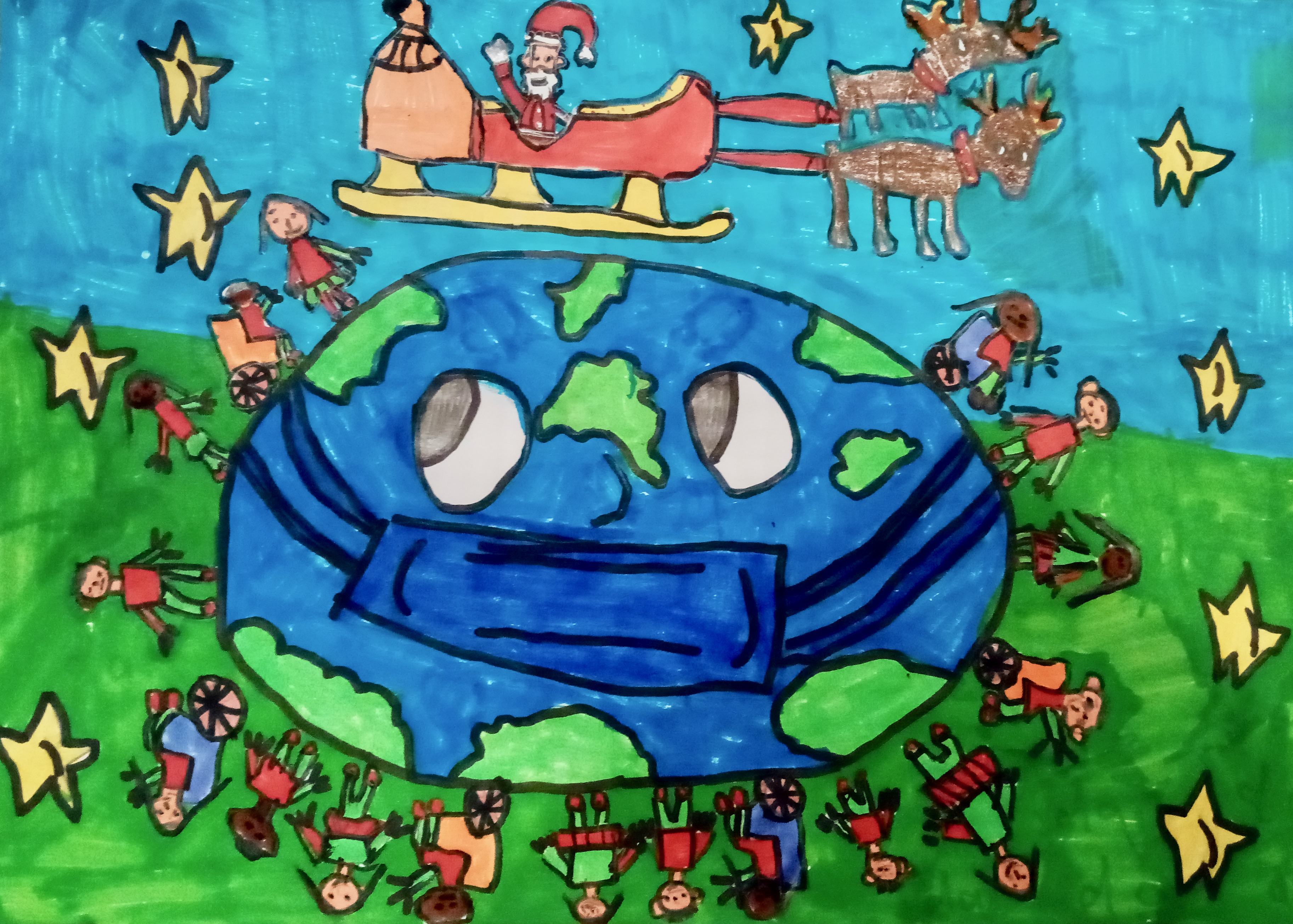 'Santa Unites Us All.' by Mike (9) from Louth