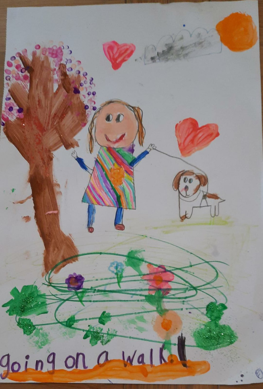 'Going for a Walk' by Mollie (5) from Meath