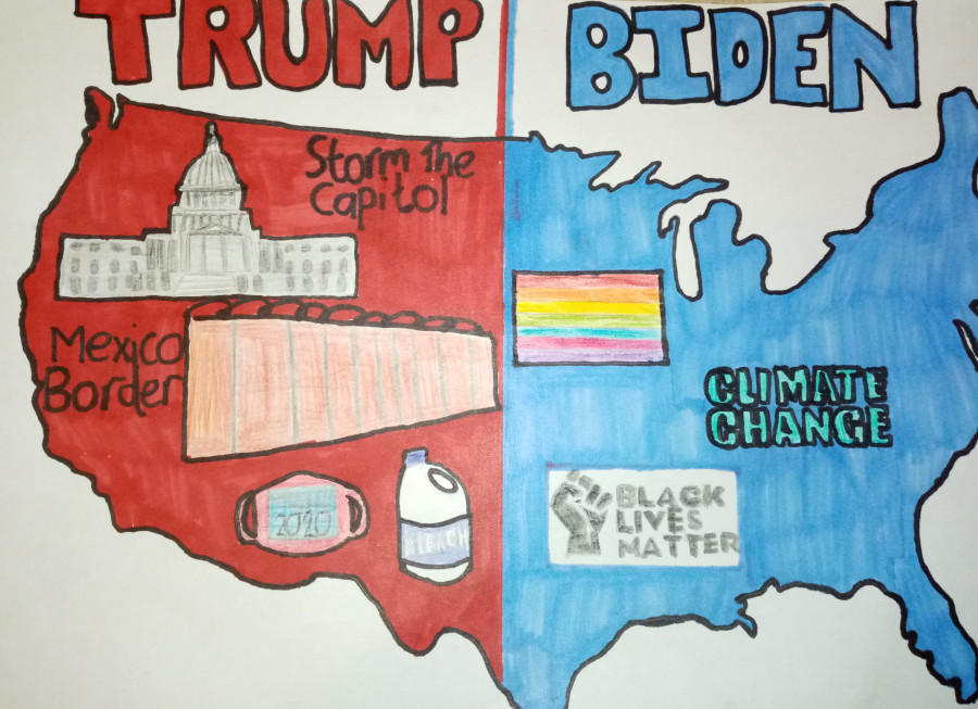 'A divided America' by Molly (13) from Armagh